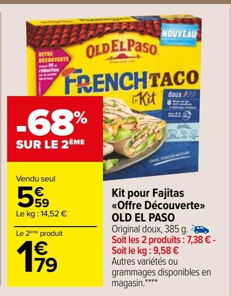 Kit pour Fajitas «Offre Découverte» OLD EL PASO