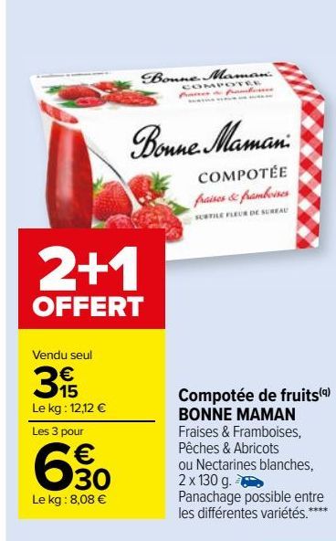 Compotée de fruits BONNE MAMAN