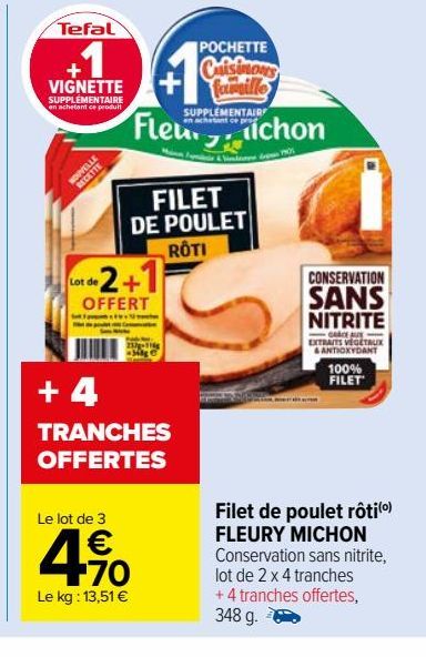 Filet de poulet rôti FLEURY MICHON