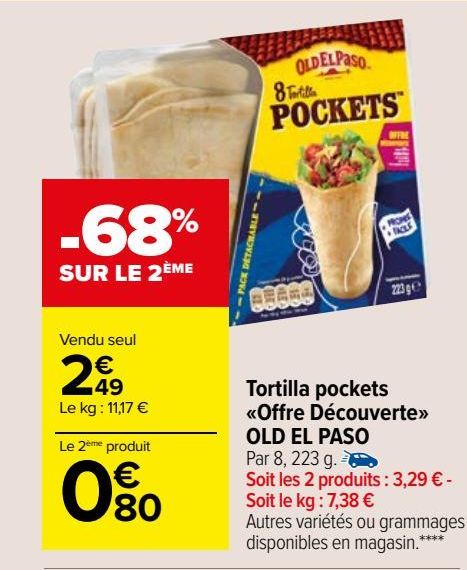 Tortilla pockets «Offre Découverte» OLD EL PASO