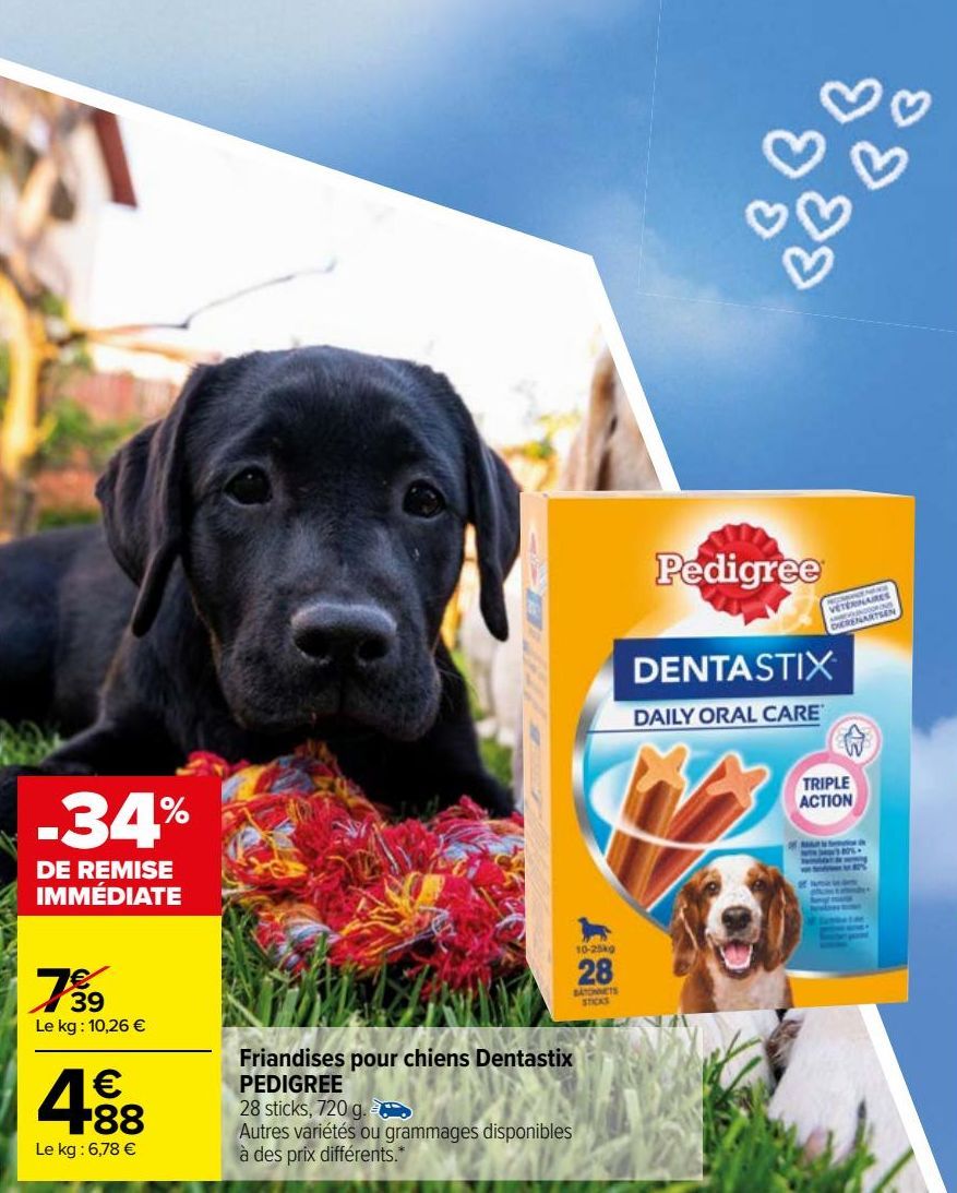 Friandises pour chiens Dentastix PEDIGREE