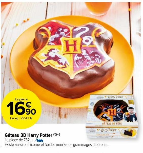 Gâteau 3D Harry Potter