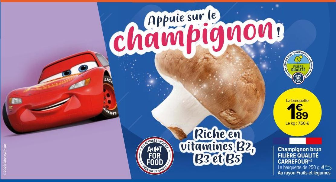 Champignon brun FILIÈRE QUALITÉ CARREFOUR