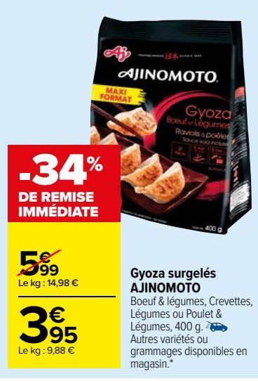 Gyoza surgelés AJINOMOTO