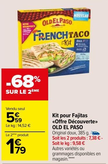 Kit pour Fajitas «Offre Découverte» OLD EL PASO