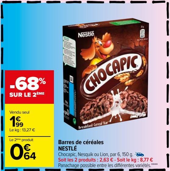 Barres de céréales NESTLÉ