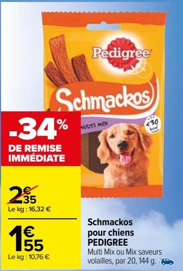 Schmackos pour chiens PEDIGREE
