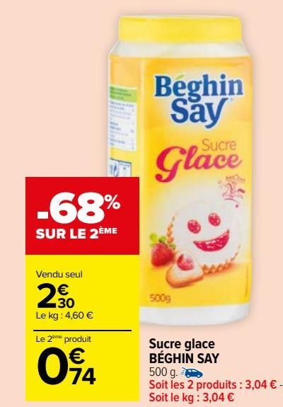 Sucre glace BÉGHIN SAY