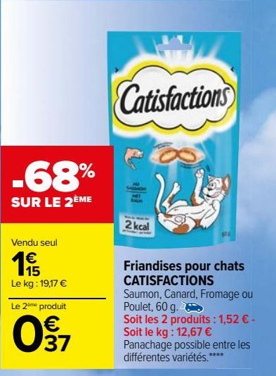 Friandises pour chats CATISFACTIONS