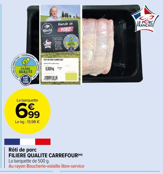 Rôti de porc FILIERE QUALITE CARREFOUR