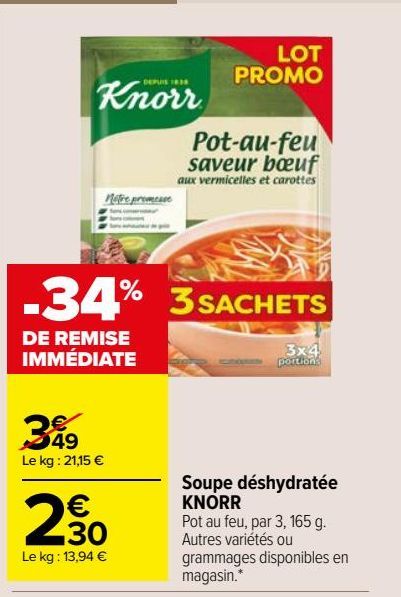 Soupe déshydratée KNORR