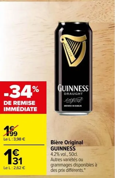 bière original guinness