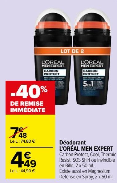 Déodorant L’ORÉAL MEN EXPERT