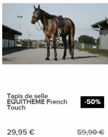 tapis de selle equitheme french touch  29,95 €  -50%  59,90 € 