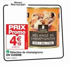 mélange de champignons promo