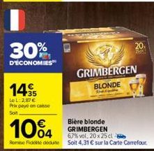 bière blonde Grimbergen