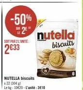 biscuits nutella