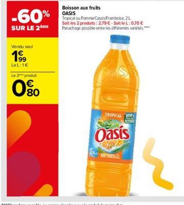 boisson aux fruits Oasis