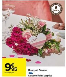 995  Le bouquet  LOVE  99  jours 