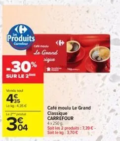 café moulu carrefour