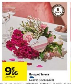 995  Le bouquet  LOVE  99  jours 