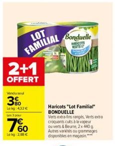 haricots Bonduelle