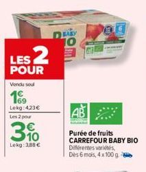 purée de fruits Carrefour