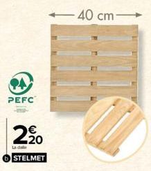 PA  PEFC  2.20  La dale  STELMET  40 cm- 