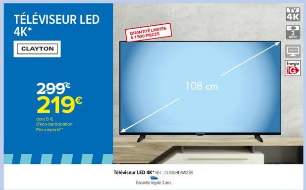 téléviseur LED 