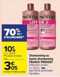 soldes franck provost