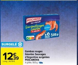 gambas rouges Pescanova