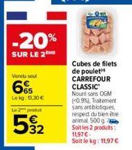 filets de poulet Carrefour