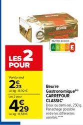 beurre Carrefour