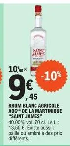 rhum blanc 