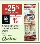 saucisse sèche 