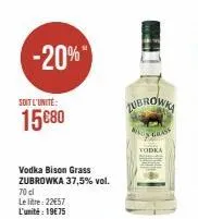 vodka zubrowka