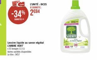 lessive liquide L'Arbre Vert