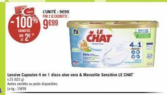 aloe vera Le chat