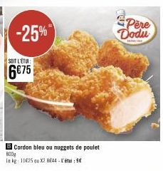 nuggets de poulet Père Dodu