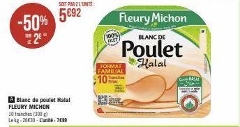 blanc de poulet Fleury Michon