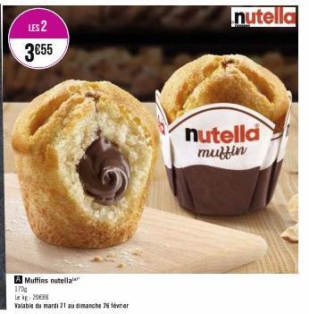 muffins Nutella