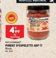 499  k  pays gourmand  piment d'espelette aop ⓒ moulu, rm 2804 