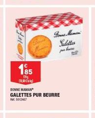 1⁹5  170 100  BONNE MAMAN  GALETTES PUR BEURRE At 5012467  Salettes  par berse 