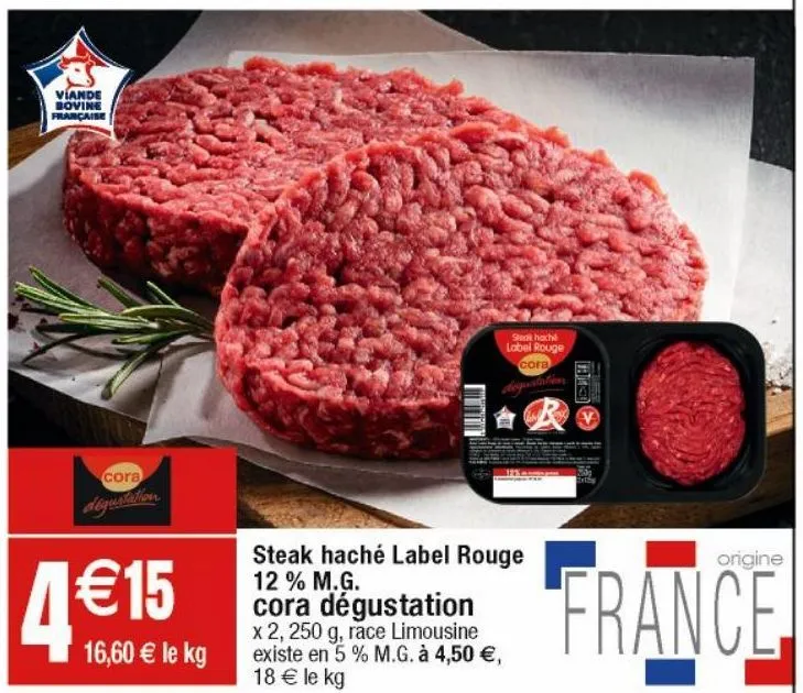 steak haché cora