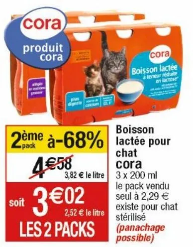 nourriture pour chats cora