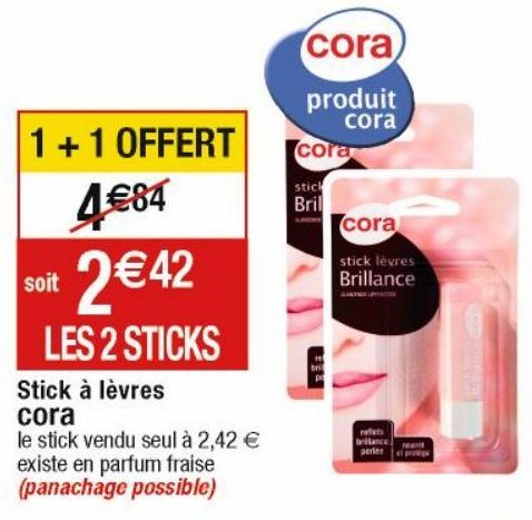 stick à lèvres Cora