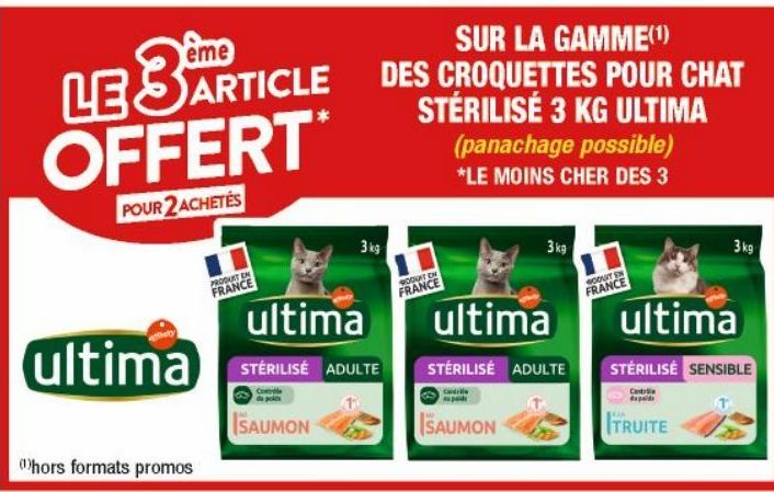 croquettes pour chats Ultima