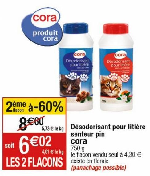 désodorisant Cora