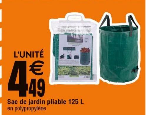 sac de jardin pliable