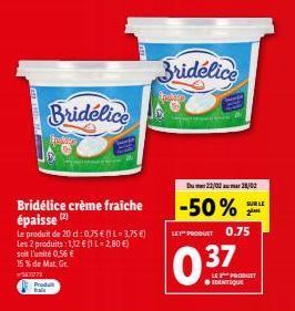 crème fraîche Bridélice